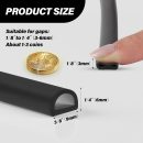 Silicone  Stripping Door Seal, 20FT Self Adhesive D-Shaped Door  Stripping for Door Frame??Window Seal