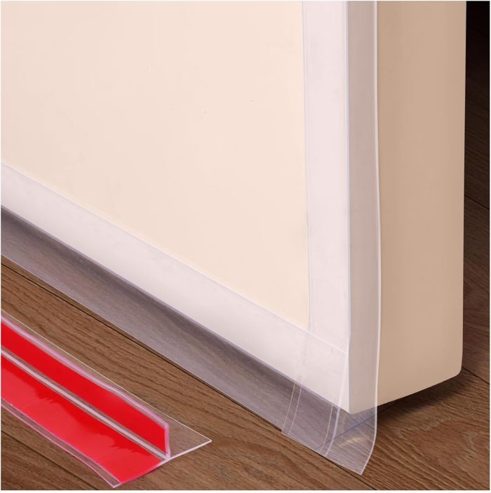T-Shaped Clear Silicone Seal Strip for Door & Windows Gaps, Stripping Door Seal Strip??20Ft Door Draft Stopper for Side of Door