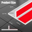 T-Shaped Door Draft Stopper 1.97 in x 20 FT Silicone  Stripping Door Seal Double-Sided Adhesive Draft Seal Tape for Doors Windows and Shower Glass Gaps, Side, Frame, Clear