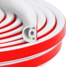 [New Upgrade] 19.7Ft Silicone Door  Stripping Door Seal Strip for Doors & Windows, Multi-Layer Soundproof Chamber Design, Self-Adhesive, Seal Large Gaps, Easy to Cut & Install