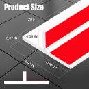 T-Shaped Door Draft Stopper 1.97 in x 20 FT Silicone  Stripping Door Seal Double-Sided Adhesive Draft Seal Tape for Doors Windows and Shower Glass Gaps, Side, Frame, White