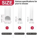 ??New Upgrade?? Silicone  Stripping Door Seal, 19.7 Feet Self Adhesive D-Shaped Door  Stripping for Door & Window, Seals Large Gap