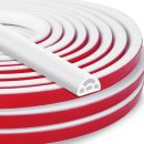 Door & Window Seal Strip, Self-Adhesive Soundproof  Stripping with Edge Insulation, White 40Ft (1/4" x 3/8")