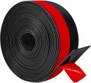 Silicone  Stripping 1 inch Width 20 Feet Length, Seal for Door Under Bottom, Gap, Side, Glass Shower Door, Sliding Door,Windows, Black