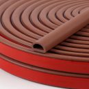 ??New Upgrade??Silicone  Stripping Door Seal, 19.7 Feet Self Adhesive D-Shaped Door  Stripping for Door & Window, Seals Large Gap